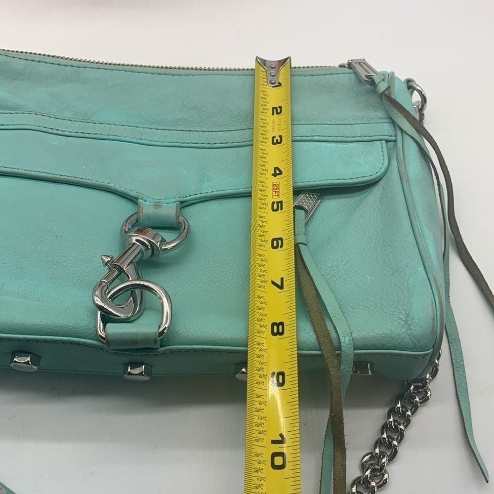 Rebecca Minkoff Distressed Teal crossbody bag. MCB1640D - Picture 12 of 12